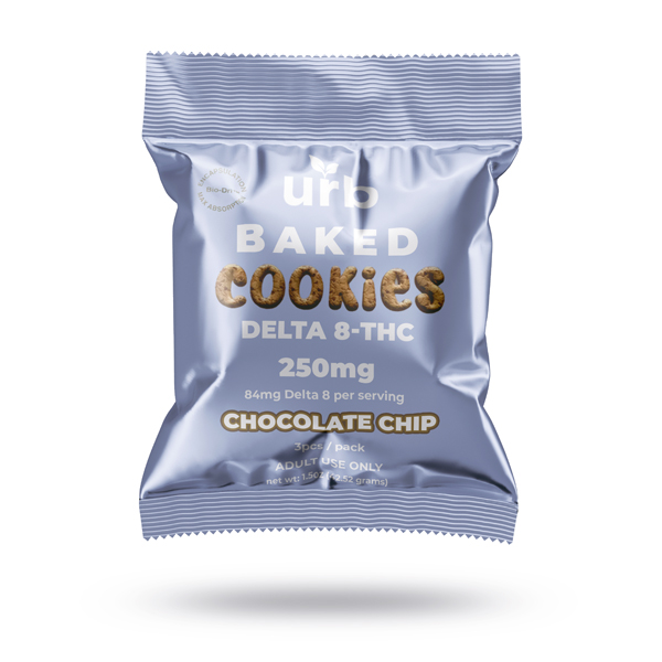 URB D8 Baked Cookies 250mg chocolate chip