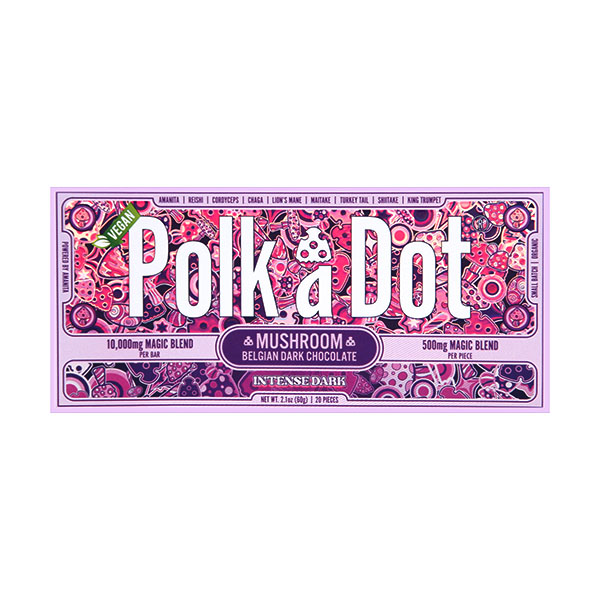 Polk A Dot Mushroom Blend Chocolate Bar 10000mg intense dark