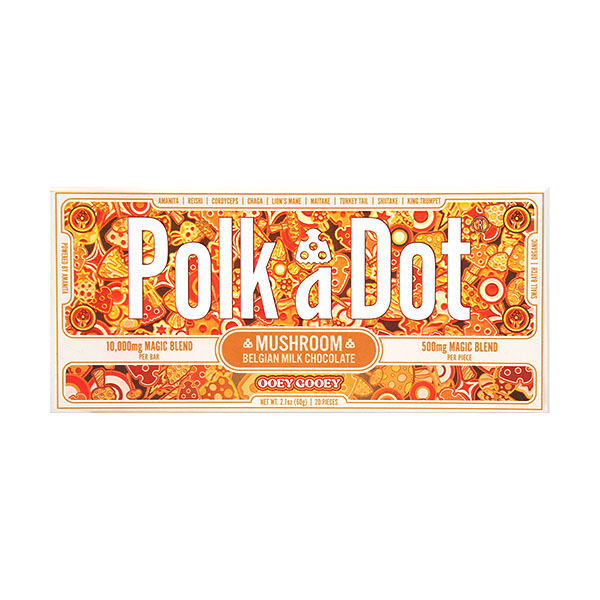 Polk A Dot Mushroom Blend Chocolate Bar 10000mg ooey gooey