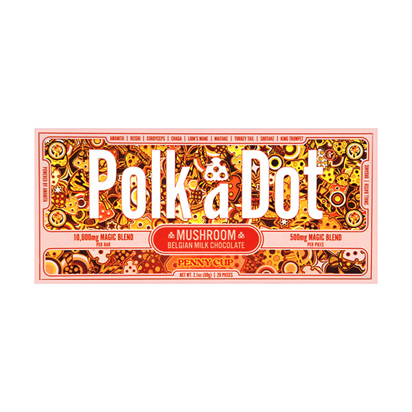 Polk A Dot Mushroom Blend Chocolate Bar 10000mg penny cup