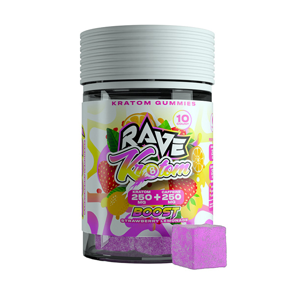 Rave-Boost-Gummies-(10ct)-Strawberry-Lemonade-500mg