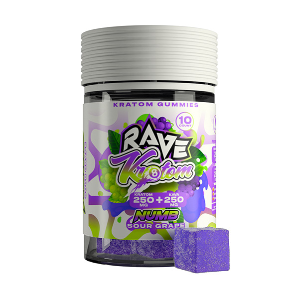 Rave-Numb-Gummies-(10ct)-Sour-Grape-500mg