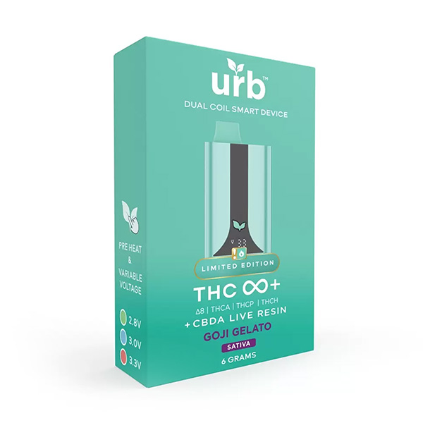 URB THC Infinity + Disposable Vape 6g goji gelato