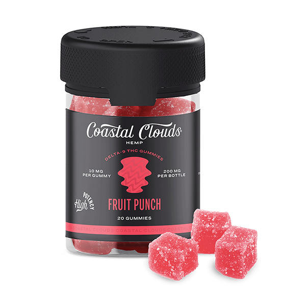 Coastal Clouds Delta 9 20ct Gummies fruit-punch