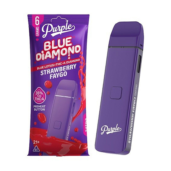Purple Blue Diamond Disposable 6g strawberry faygo