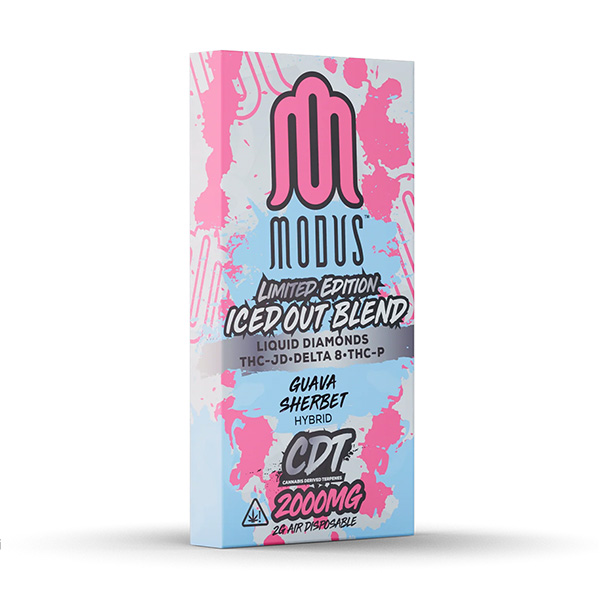 modus iced out blend air disposable 2g guava sherbet