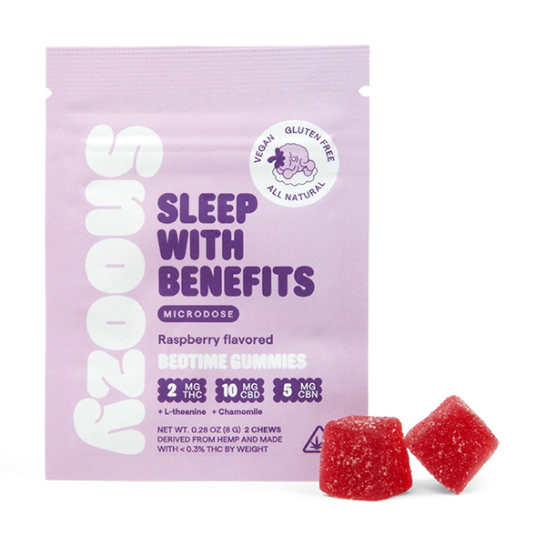 Snoozy Bedtime Microdose Gummies 2 Count