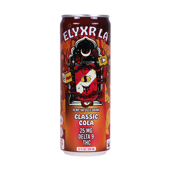 Elyxr Hemp Infused Delta-9 THC Drinks (25mg)12oz classic cola