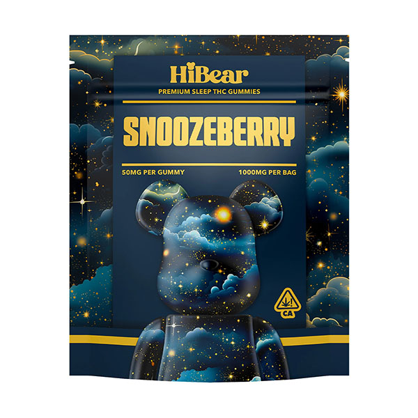 HiBear Anytime Blend Gummies (20ct) 1000mg Snoozeberry