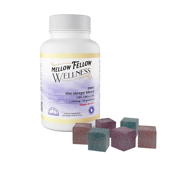 Mellow-Fellow-Rest-Blend-Wellness-Gummies-(30ct)-1500mg