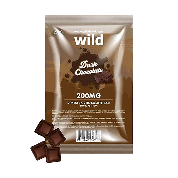 The Wild D9 Chocolate Bar (10ct) 200mg dark chocolate