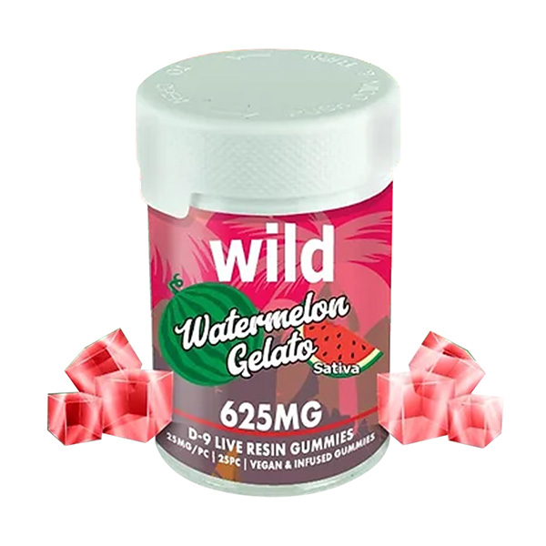 wild d9 625mg gummies watermelon gelato