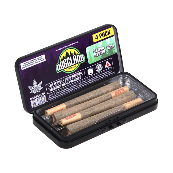 Nuggland-THCA-Pre-Roll-4-Pack-Sun-Run