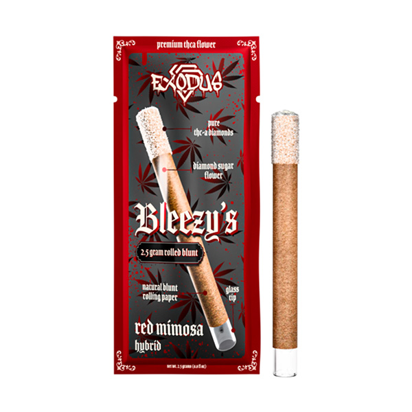 Exodus-Bleezy's-Diamond-Sugar-THC-A-Blunts-2.5g-Red-Mimosa