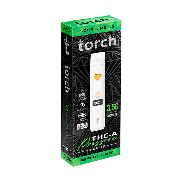 Torch-THCA-Pressure-Blend-Disposable-3.5g-Sour-Lime-OG