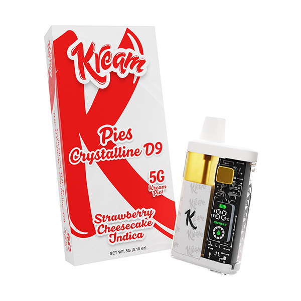 Kream-Pies-Crystalline-D9-THC-P-Disposable-5g-Strawberry-Cheesecake