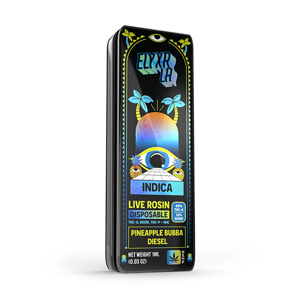 Elyxr-Live-Rosin-THC-A-THCP-Disposable-1g-Pineapple-Bubba-Diesel