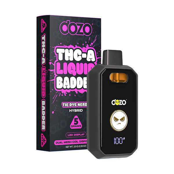 Dozo-THC-A-Liquid-Badder-Disposable-5g-Tie-Dye-Nerdz
