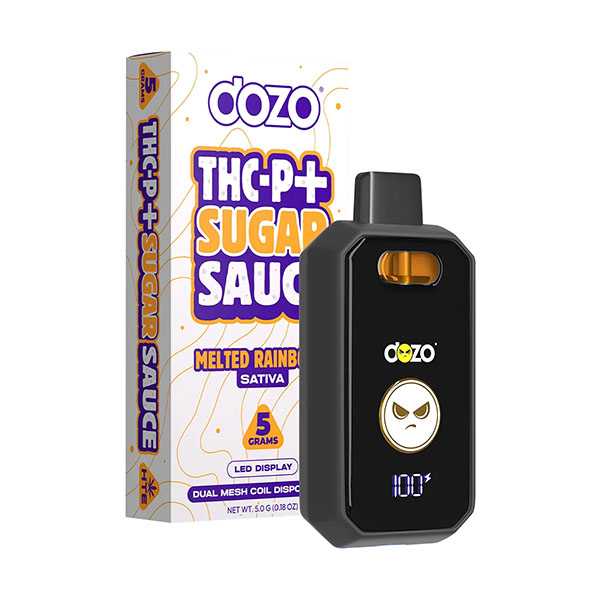 Dozo-THC-P-Sugar-Sauce-Disposable-5g-Melted-Rainbowz