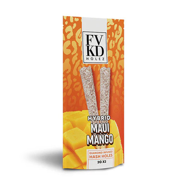 FVKD-Diamond-Infused-Hash-Holez-THCA-Pre-Rolls-(2ct)-4g-Maui-Mango