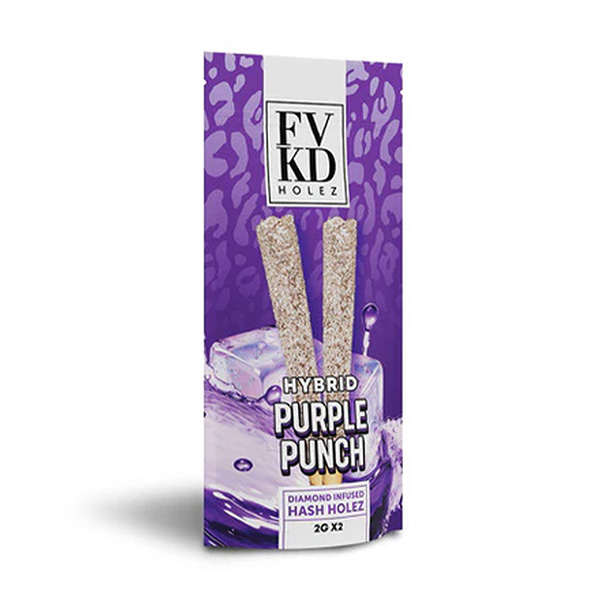 FVKD-Diamond-Infused-Hash-Holez-THCA-Pre-Rolls-(2ct)-4g-Purple-Punch