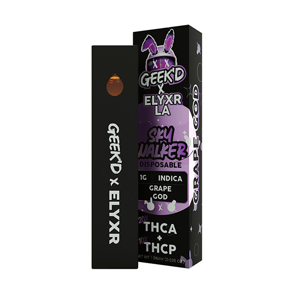 Geek’d-x-Elyxr-LA-Skywalker-Disposable-Vape-1g-Grape-God
