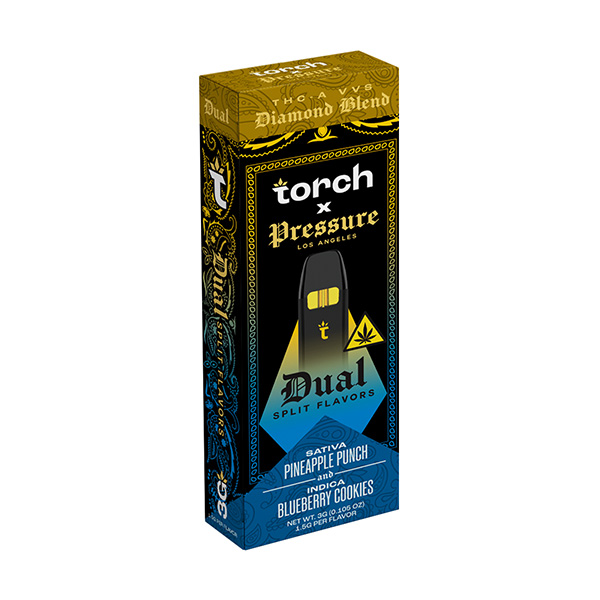 Torch-x-Pressure-Dual-Flavor-Disposable-3g-Pineapple-Punch-x-Blueberry-Cookies