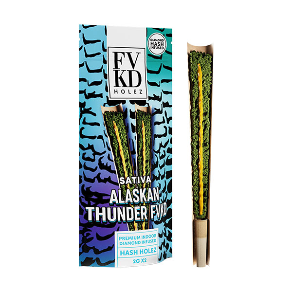 FVKD Diamond Hash Infused THCA Hash Holez Pre-Rolls | (2ct) 4g - Image 3