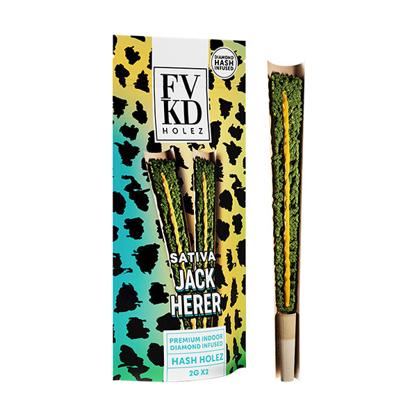 FVKD Diamond Hash Infused THCA Hash Holez Pre-Rolls | (2ct) 4g - Image 4