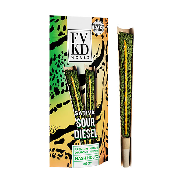 FVKD Diamond Hash Infused THCA Hash Holez Pre-Rolls | (2ct) 4g - Image 2