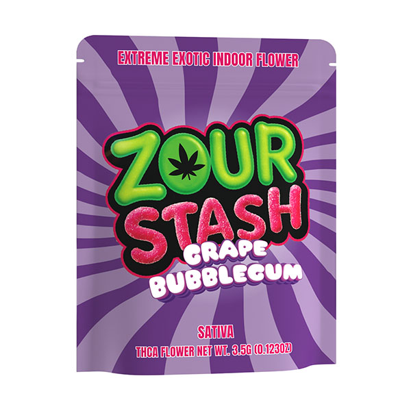 Zour-Stash-THCA-Exotic-Flower-3.5g-Grape-Bubblegum