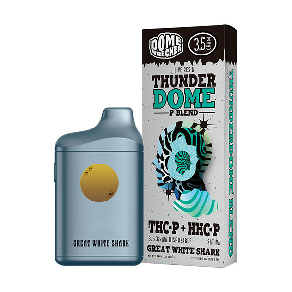 Dome-Wrecker-Thunder-Dome-P-Blend-Disposable-3.5g-Great-White-Shark