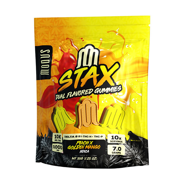 Modus-Stax-Dual-Flavored-Gummies-(10ct)-10000mg-Peach-x-Golden-Mango