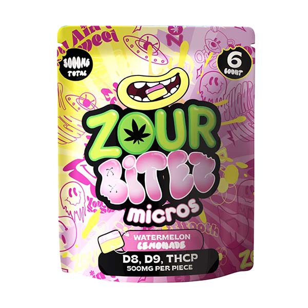 Zour-Bitez-Micros-(6ct)-3000mg-Watermelon-Lemonade