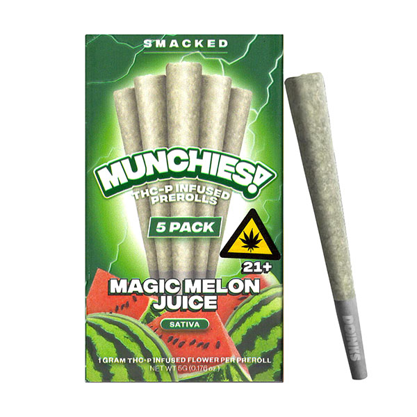 Delta-Munchies-THCP-Pre-Rolls-5ct-5g-Magic-Melon-Juice