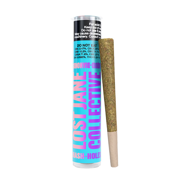 Lost-Jane-Collective-THC-A-Hash-Holes-Pre-Roll-1g-Frosted-Doughnut