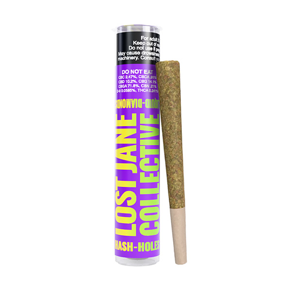 Lost-Jane-Collective-THC-A-Hash-Holes-Pre-Roll-1g-Purple-Pineapple