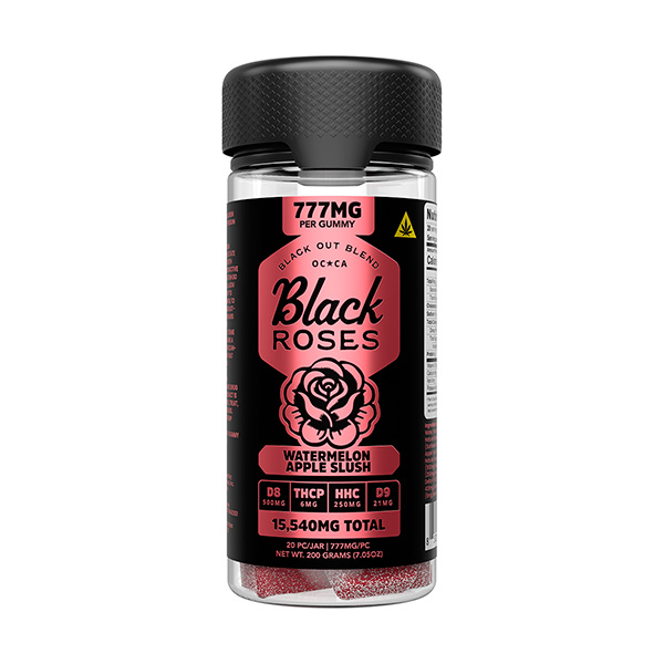 Black-Roses-Black-Out-Blend-Gummies-(20ct)-15540mg-Watermelon-Apple-Slush
