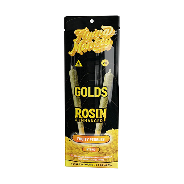 Flying-Monkey-Golds-Rosin-Enhanced-Pre-Rolls-(2ct)-3.3g-Fruity-Pebbles
