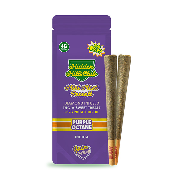 Hidden-Hills-Mini-Mart-Pre-Rolls-(2ct)-4g-Purple-Octane
