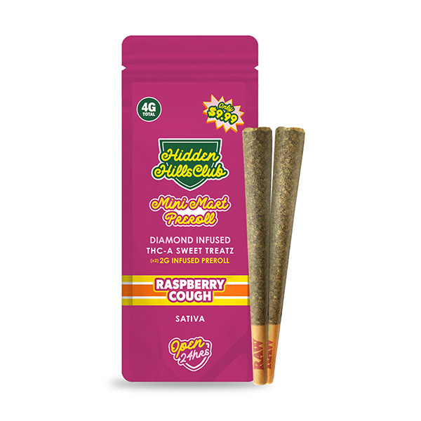 Hidden-Hills-Mini-Mart-Pre-Rolls-(2ct)-4g-Raspberry-Cough