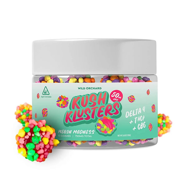 Wild Orchard Kush Klusters D9 + THCp Gummies - Image 11