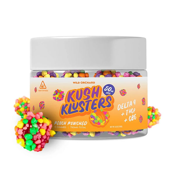 Wild Orchard Kush Klusters D9 + THCp Gummies - Image 8