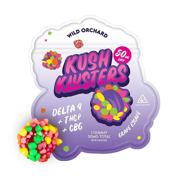 Wild Orchard Kush Klusters D9 + THCp Gummies - Image 12