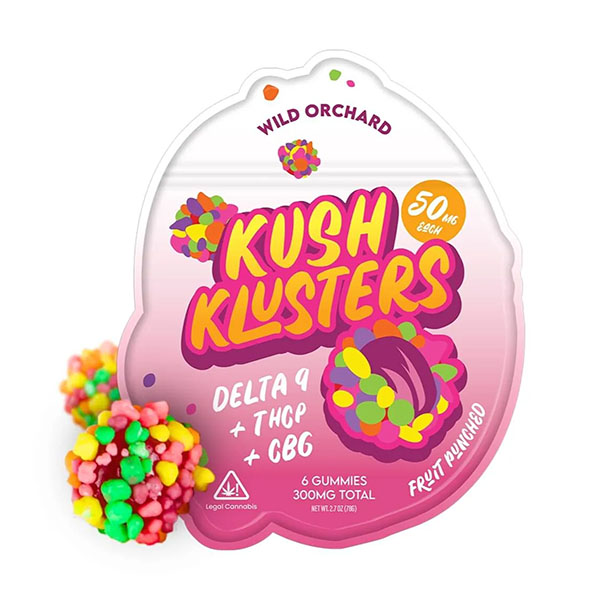 Wild Orchard Kush Klusters D9 + THCp Gummies - Image 16