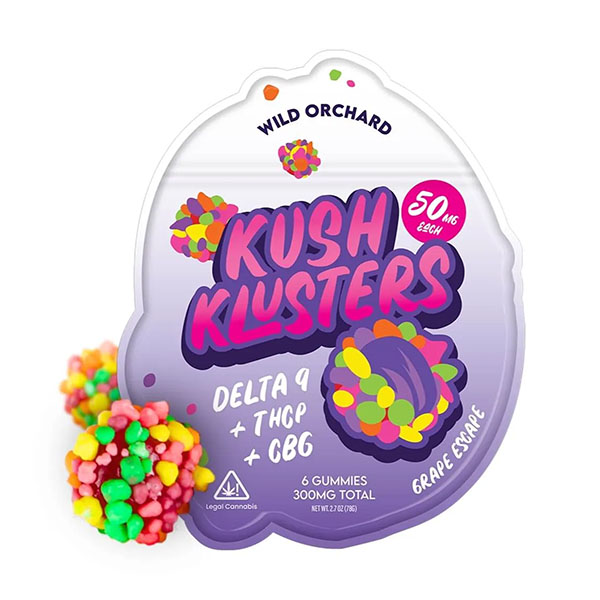 Wild Orchard Kush Klusters D9 + THCp Gummies - Image 13