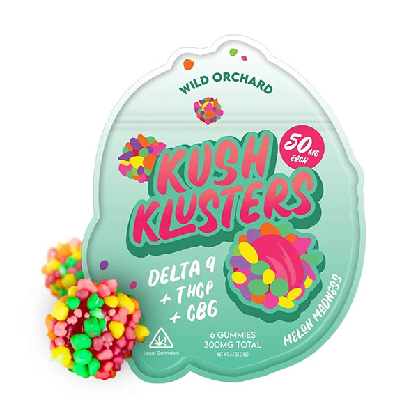 Wild Orchard Kush Klusters D9 + THCp Gummies - Image 10