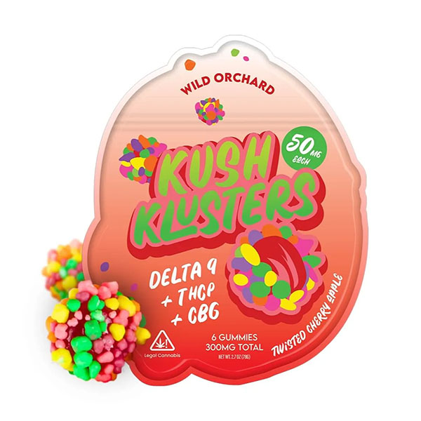 Wild Orchard Kush Klusters D9 + THCp Gummies - Image 4