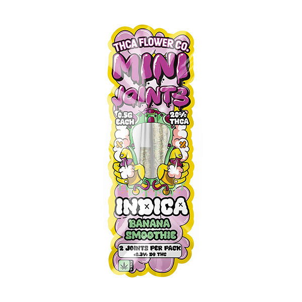 Elyxr-THCA-Flower-Co-Mini-Joints-2-Count-Banana-Smoothie