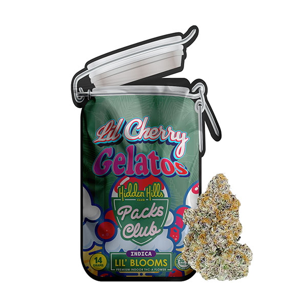 Hidden-Hills-Lil’-Blooms-THC-A-Flower-14g-Lil-Cherry-Gelatos